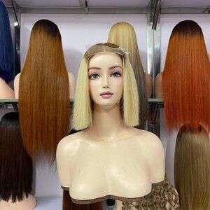 Short straight hair wig